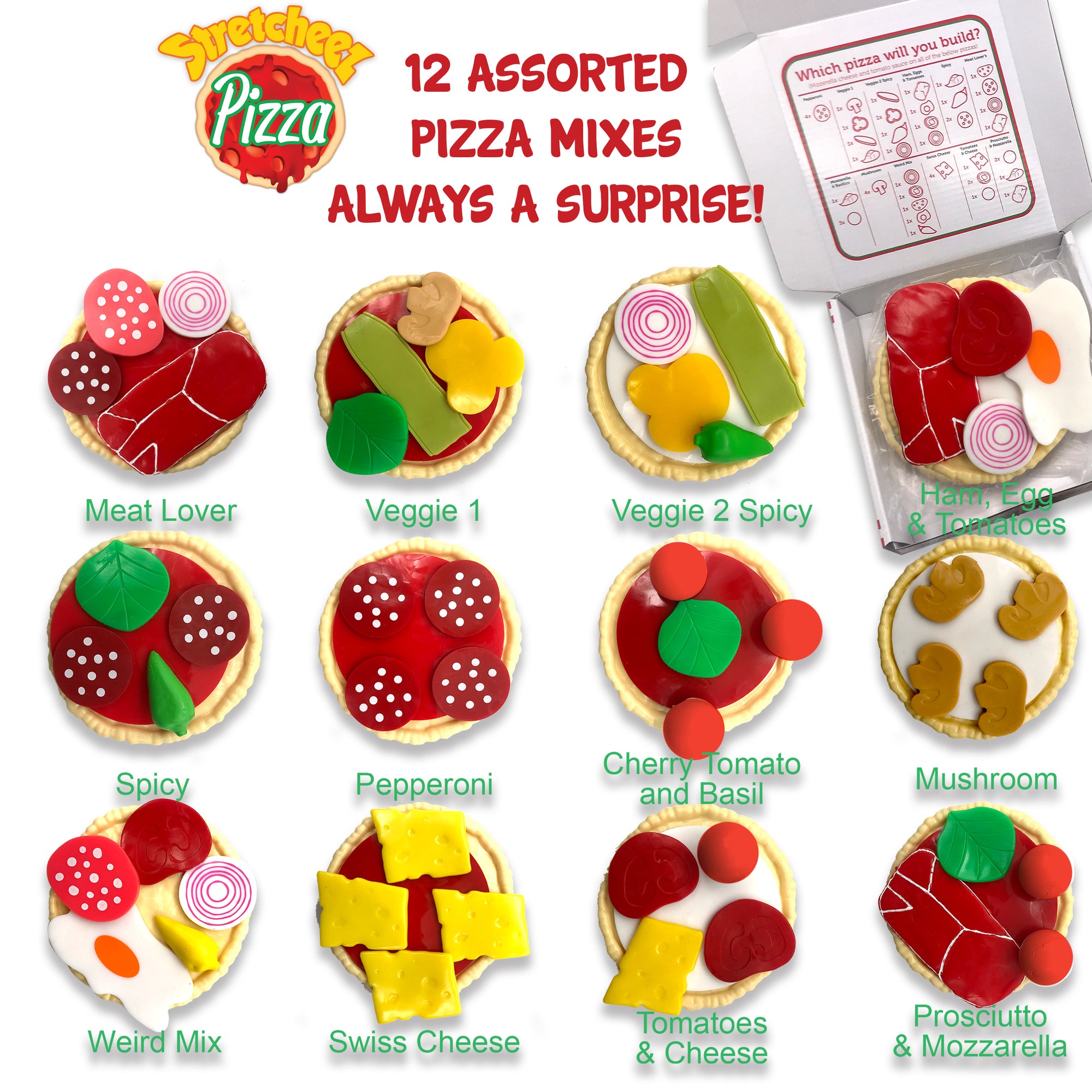 Stretcheez Pizza 2pk ?C Collectible Squishy Toy Food for Kids 3+ - Image 3