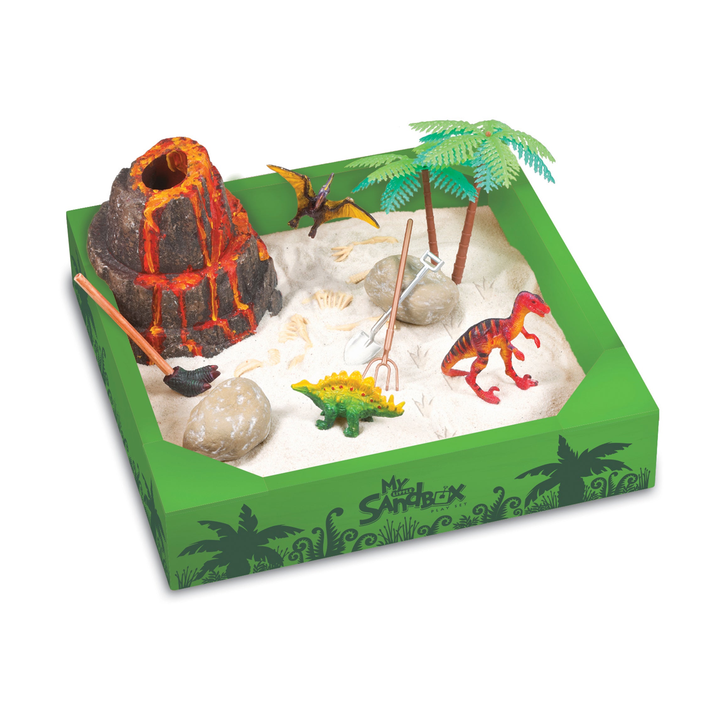 Dino Land - My Little Sandbox - Deluxe Tabletop Play Set - Image 2