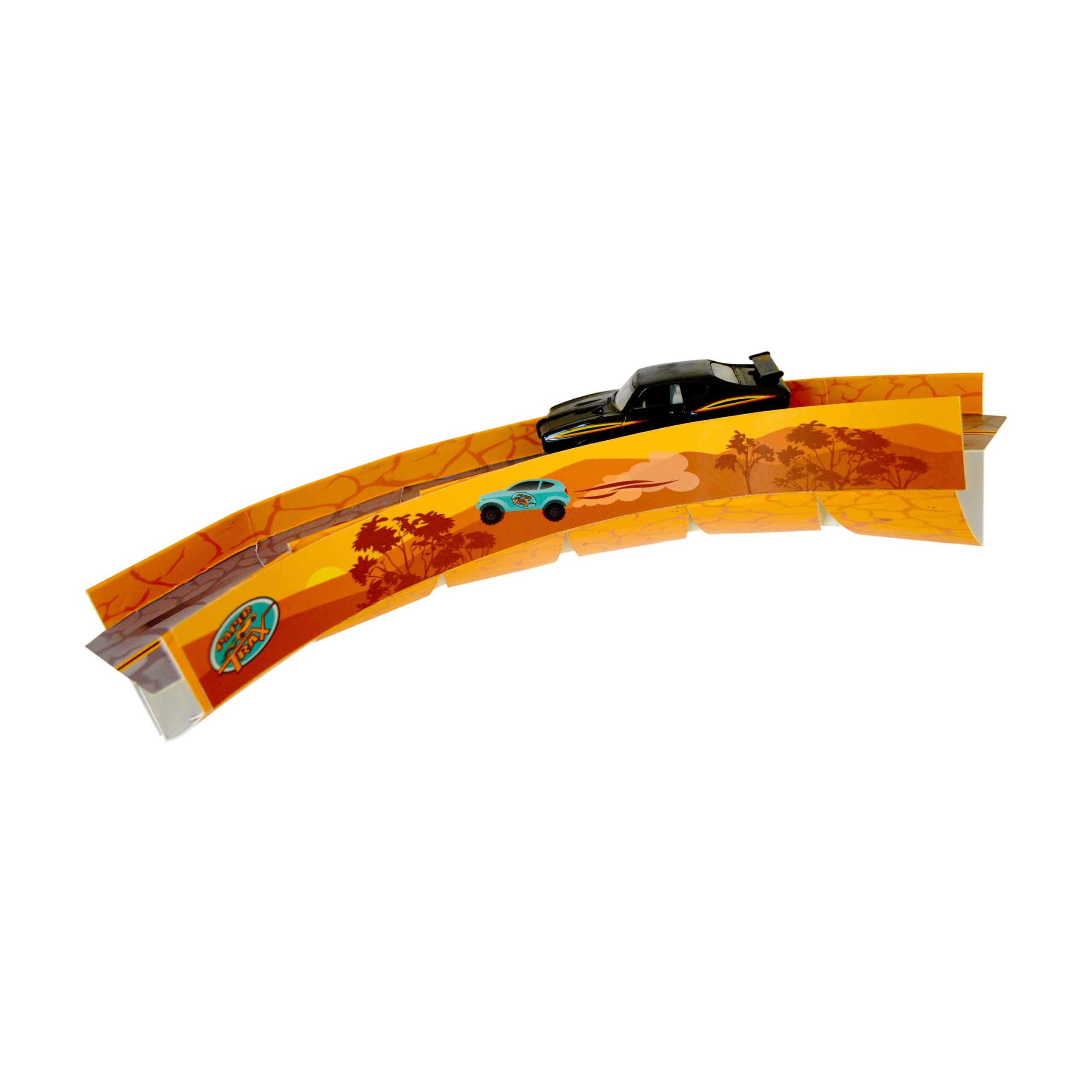 Paper Trax Corner Trax Pack - Eco-Friendly Car Speedway - Image 2