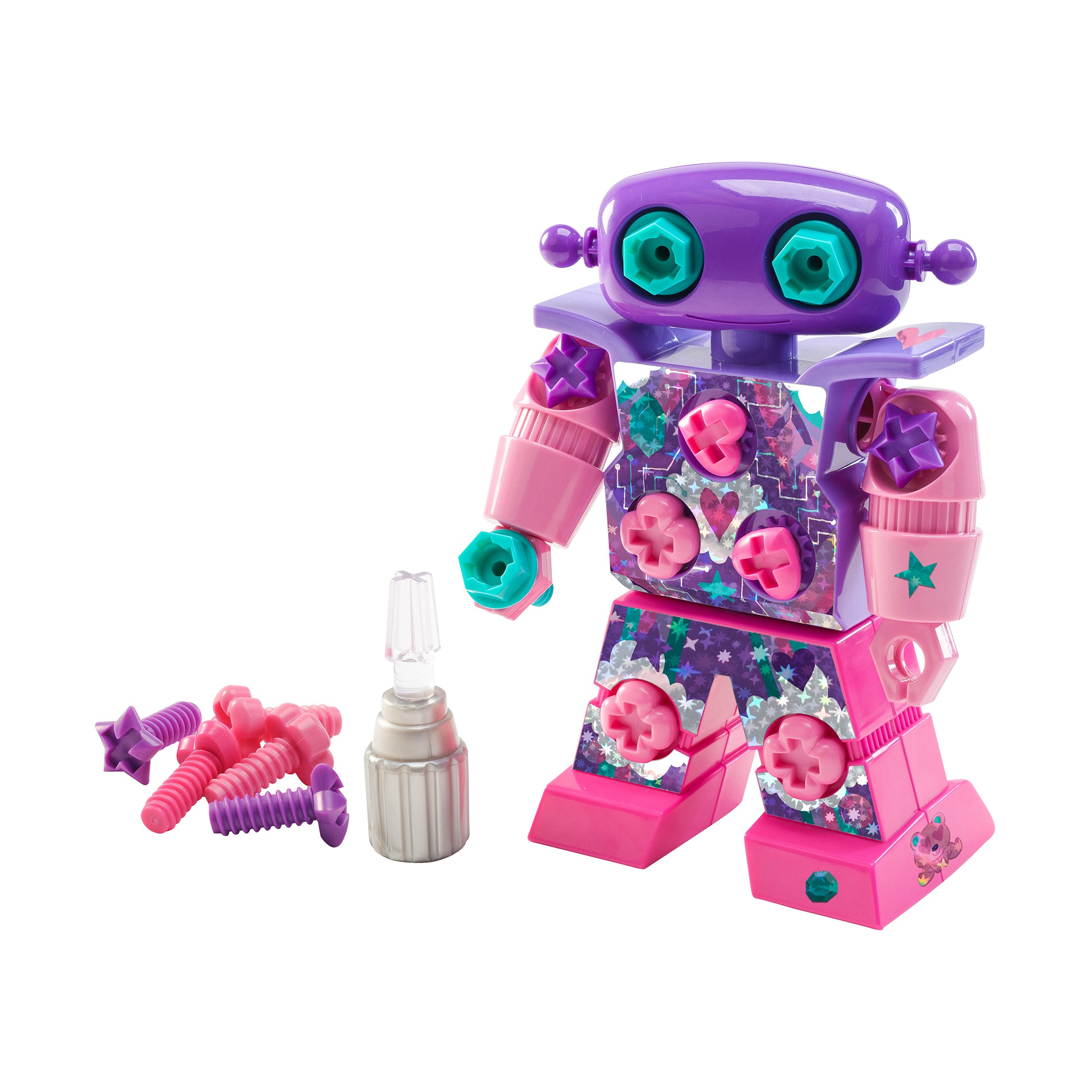 Design & Drill SparkleBot - Creative Robot Construction Kit - Image 2