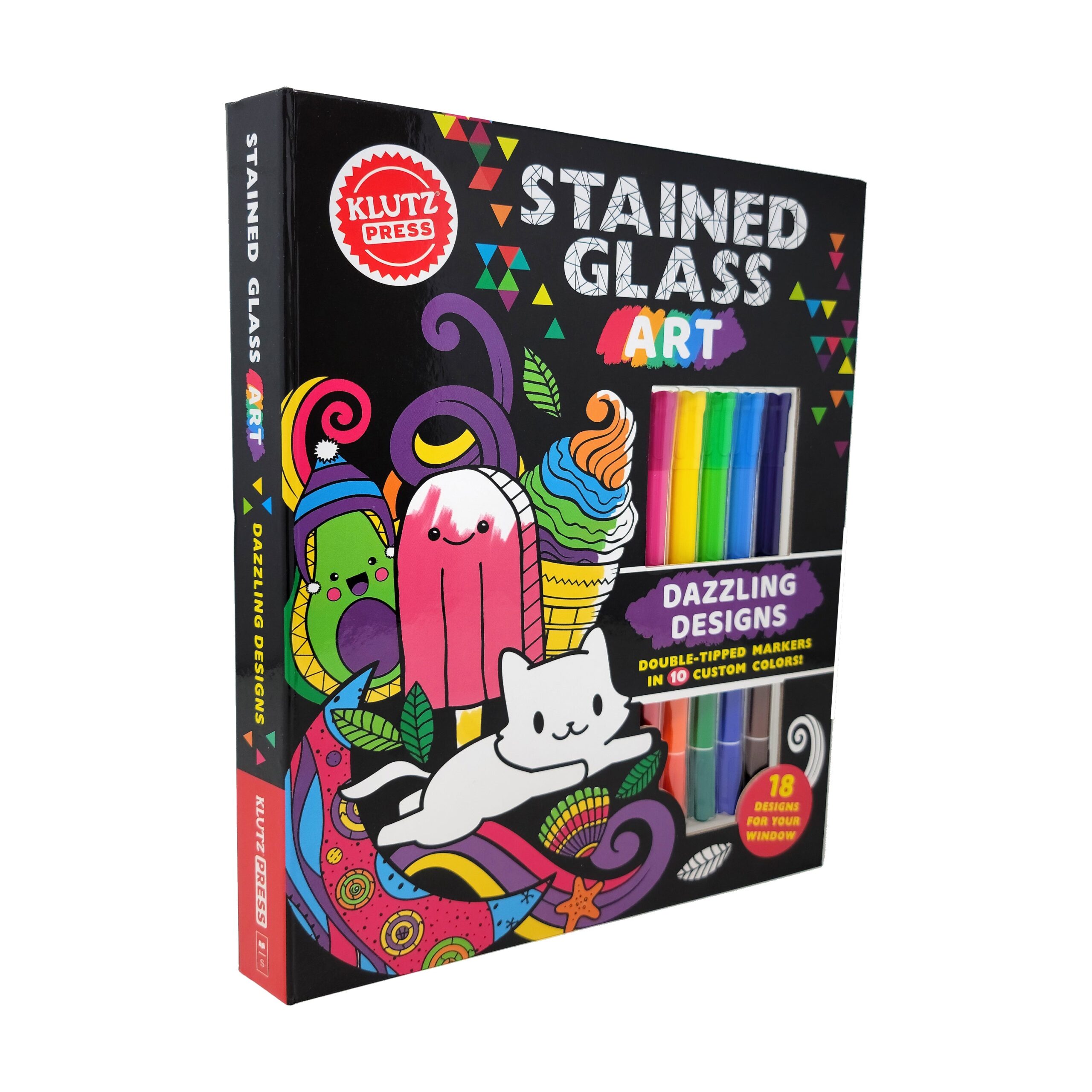 Klutz Stained Glass Art Craft Kit - Dual Design Paper - Image 2