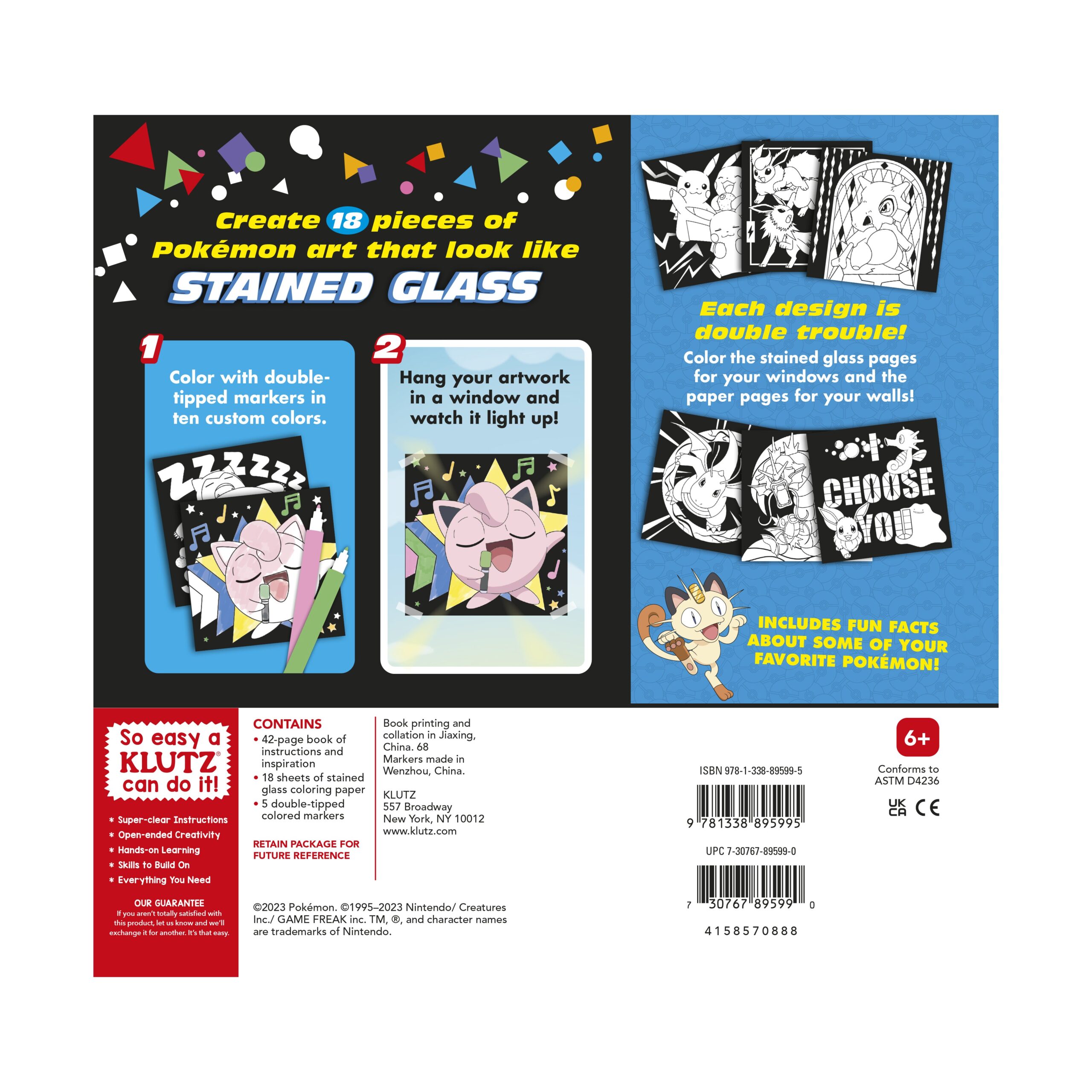Pokemon Stained Glass Art Coloring Kit - Image 2