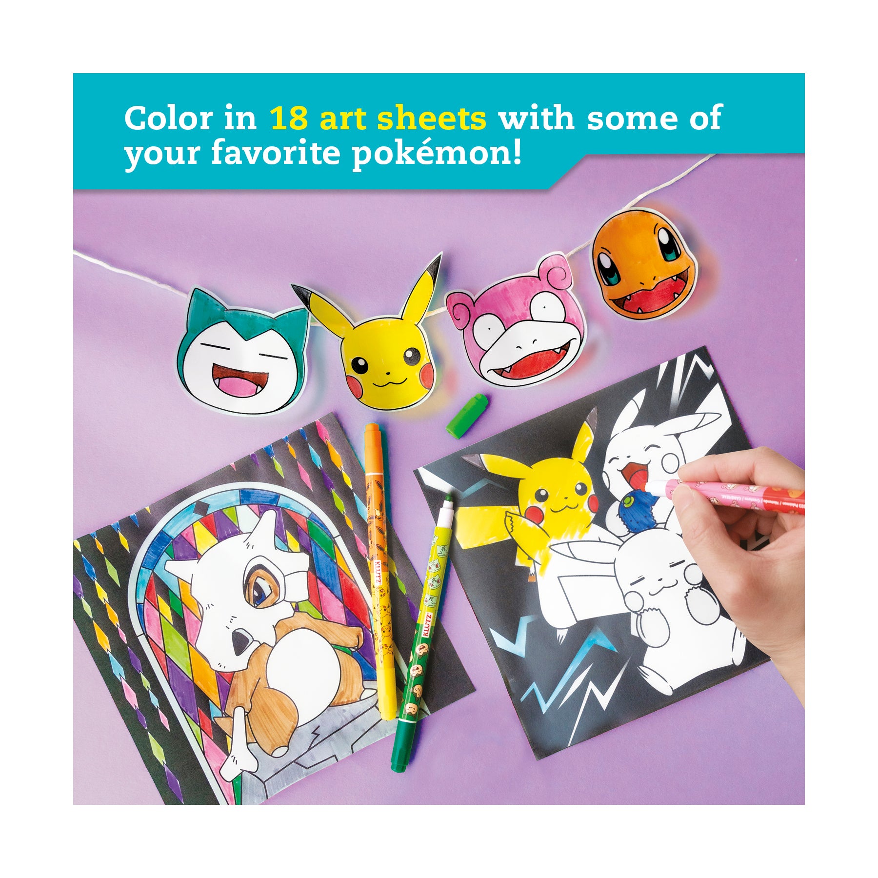 Pokemon Stained Glass Art Coloring Kit - Image 4