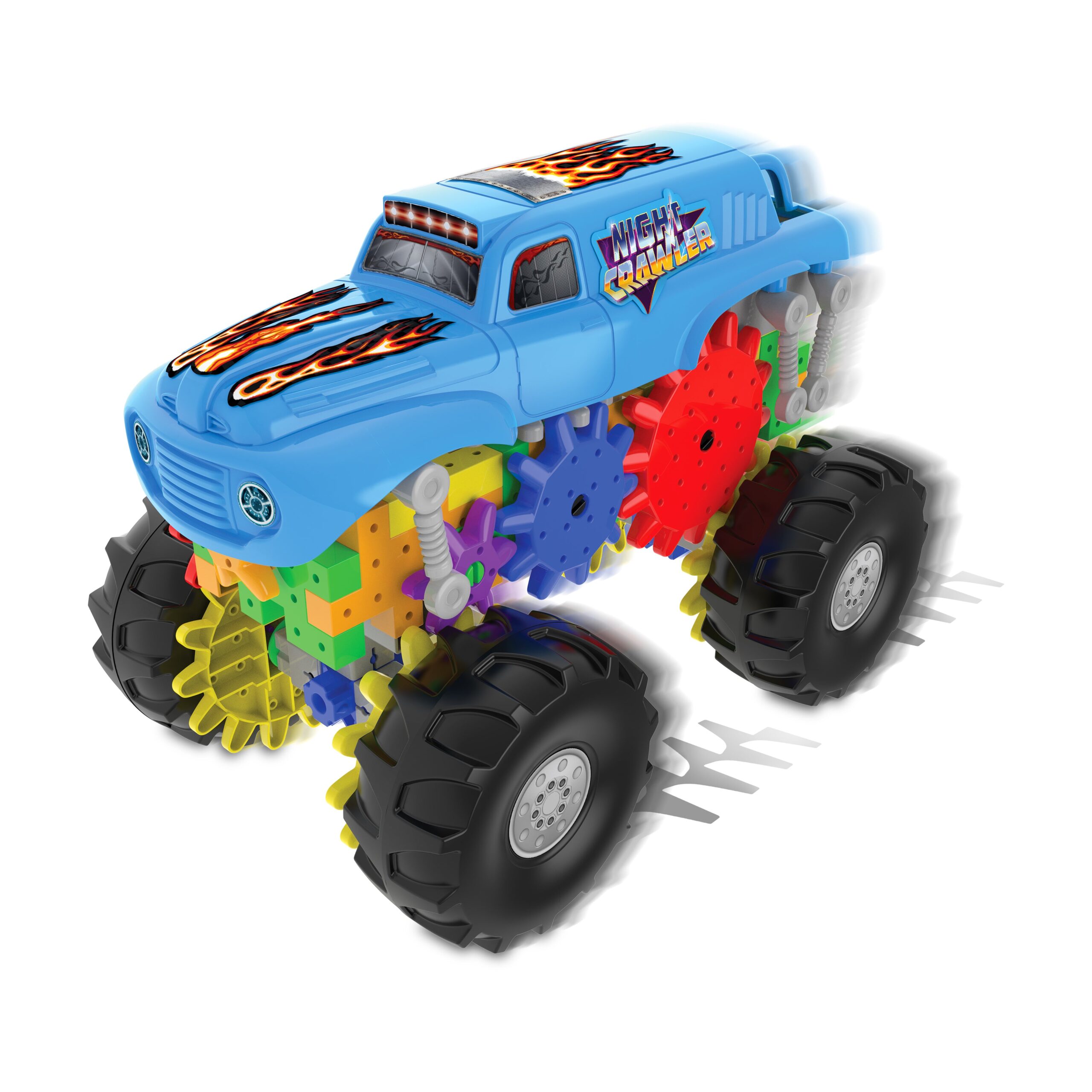 Techno Gears Night Crawler Monster Truck Building Set - 60+ Pieces - Image 4