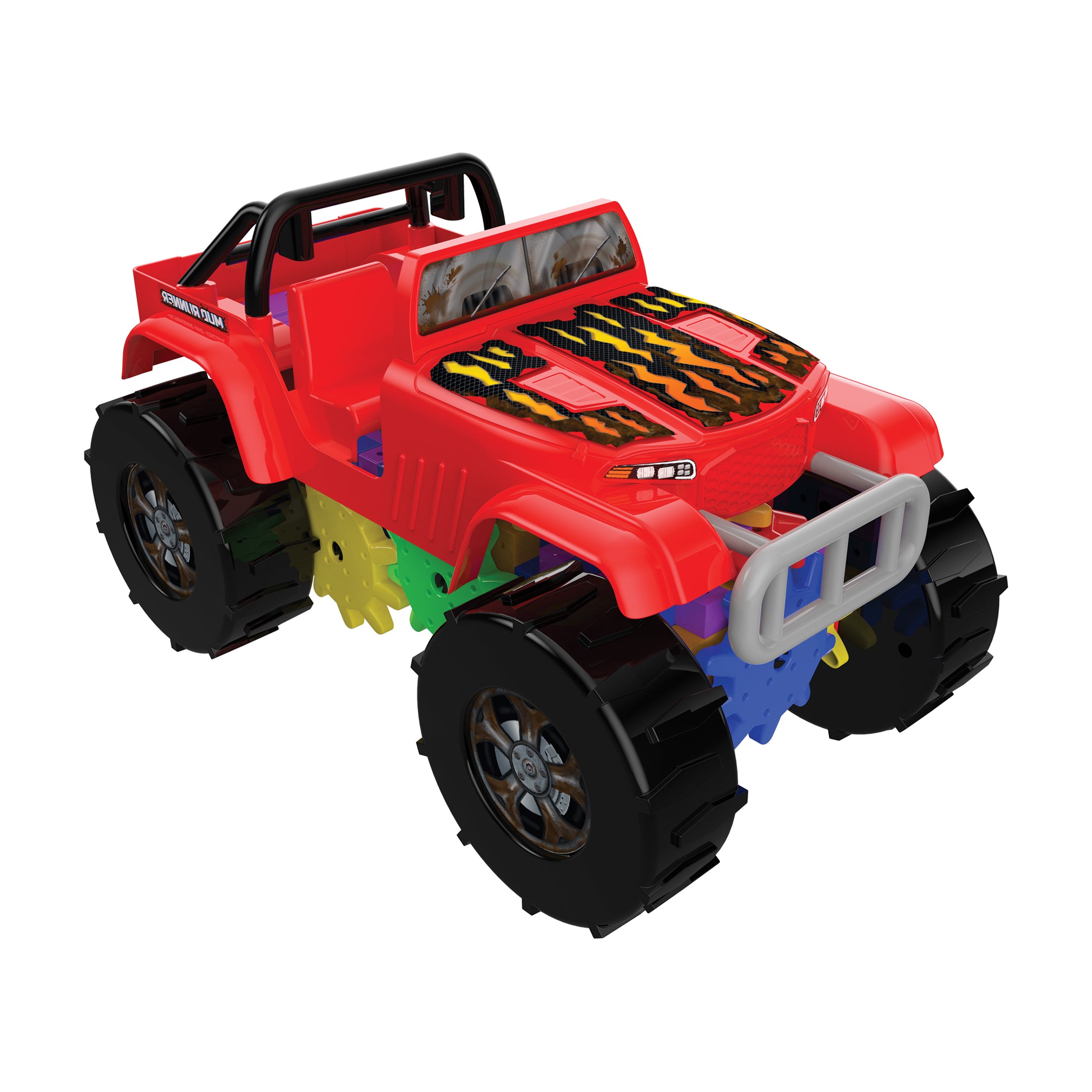 Techno Gears Mud Runner Monster Truck Construction Set - 60+ Pieces - Image 2