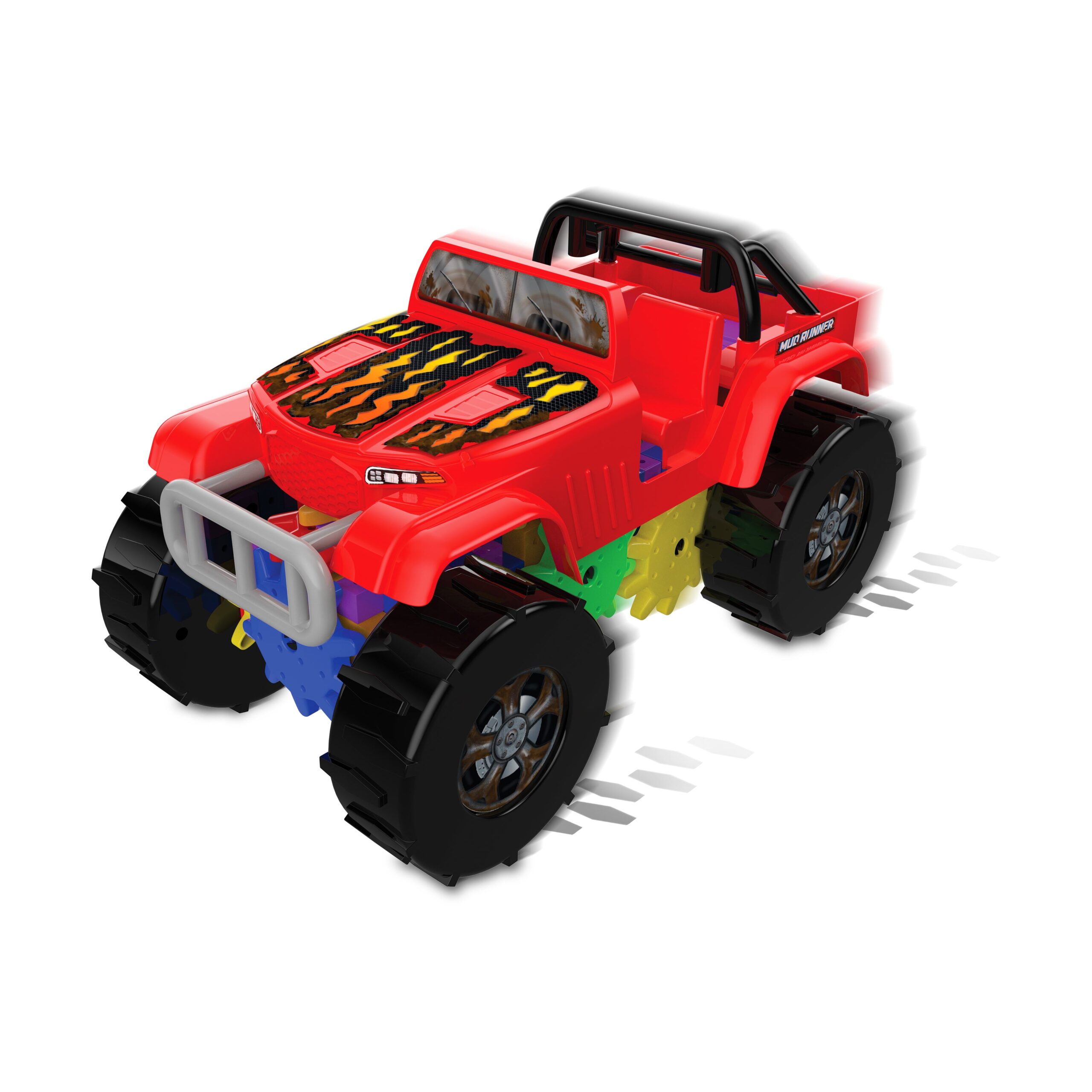 Techno Gears Mud Runner Monster Truck Construction Set - 60+ Pieces - Image 4