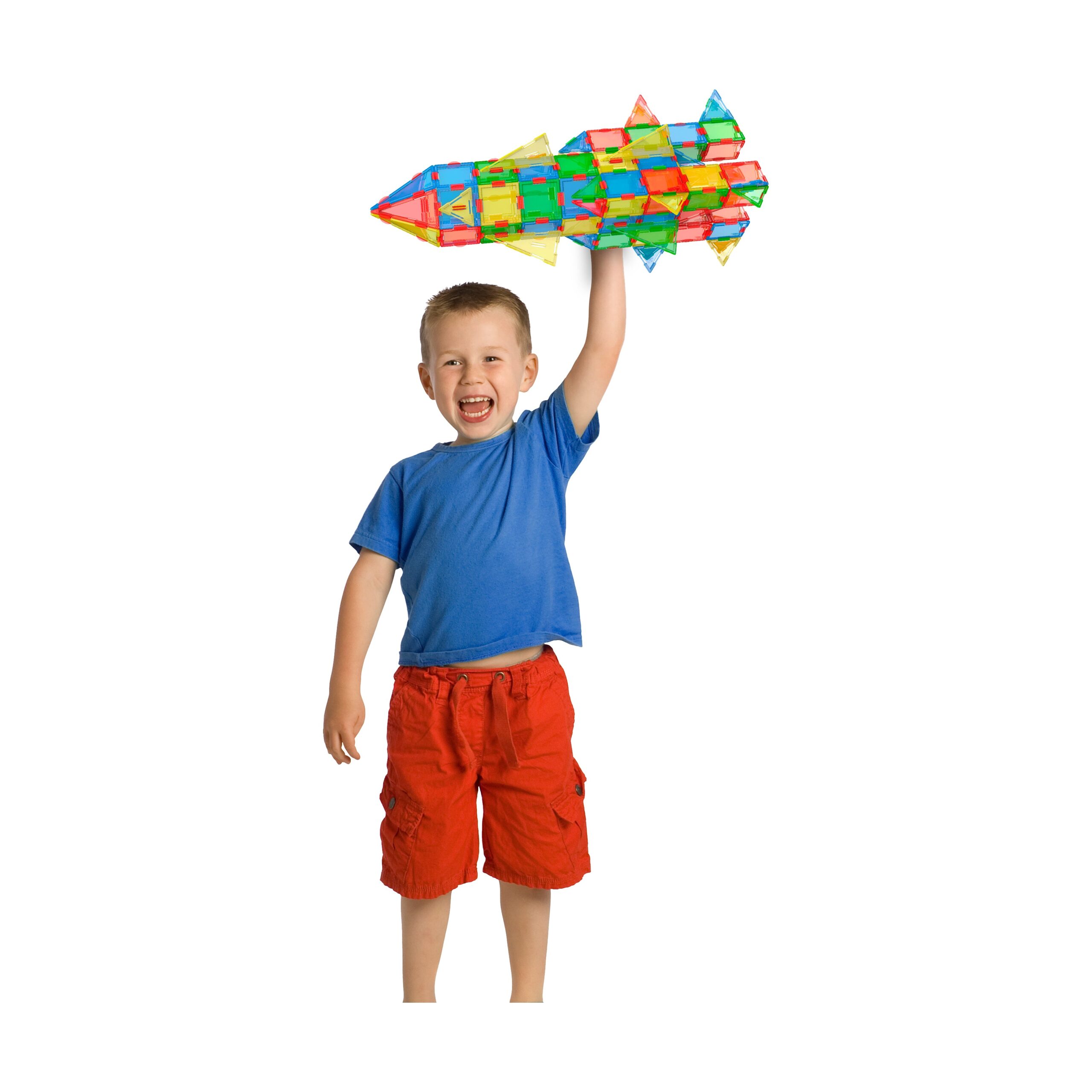 Techno Tiles Super Building Set - Primary Colors 400+ Pieces - Image 4