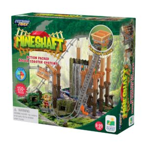 Techno Trax Mineshaft Roller Coaster Building Set - 150+ Pieces