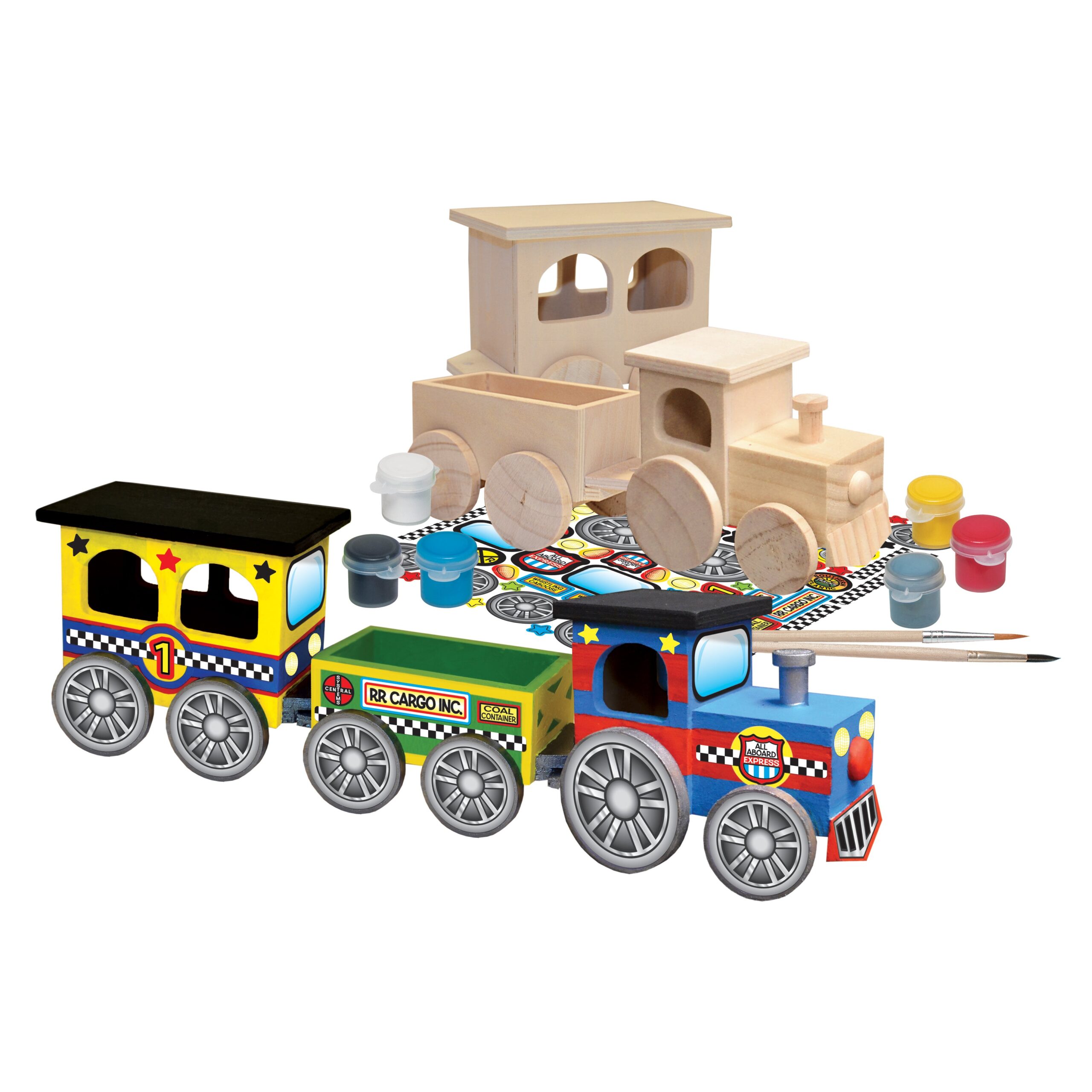Works of Ahhh Choo Choo Train Wood Painting Kit - Image 2