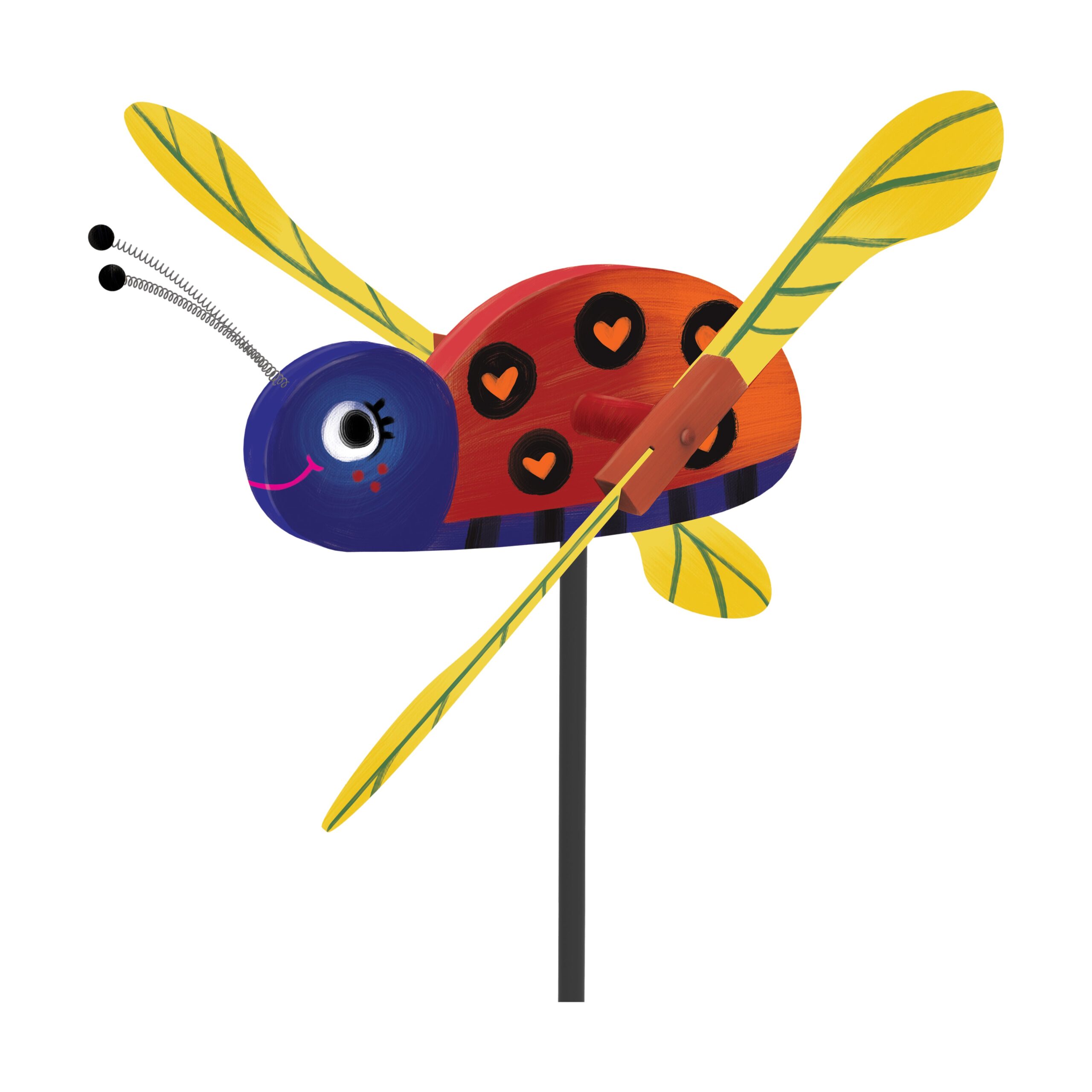 DIY Ladybug Wind Spinner Craft Kit - Create & Paint Your Garden Ornament - Image 4