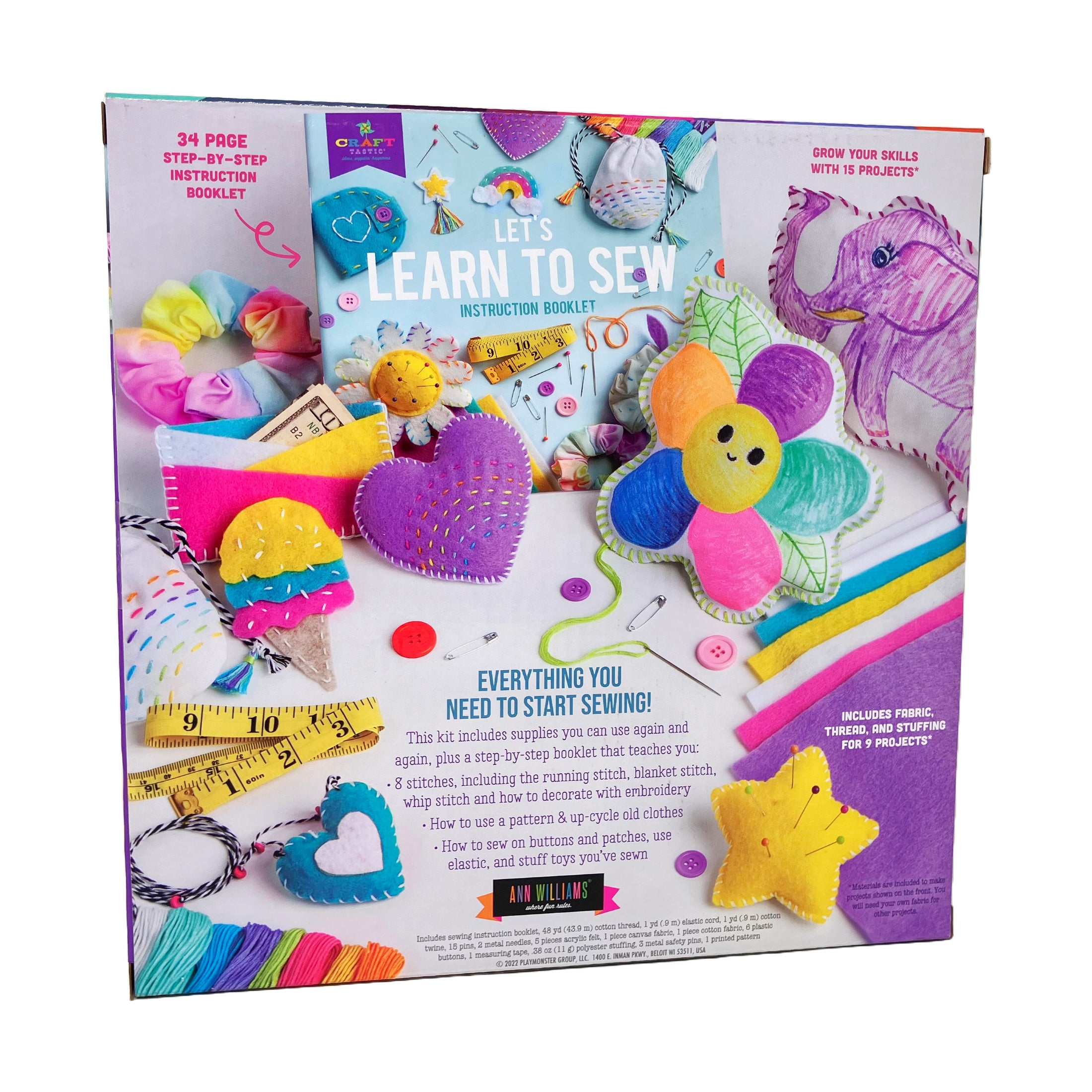 Craft-tastic Beginner's Sewing Kit - Let's Learn to Sew - Image 4