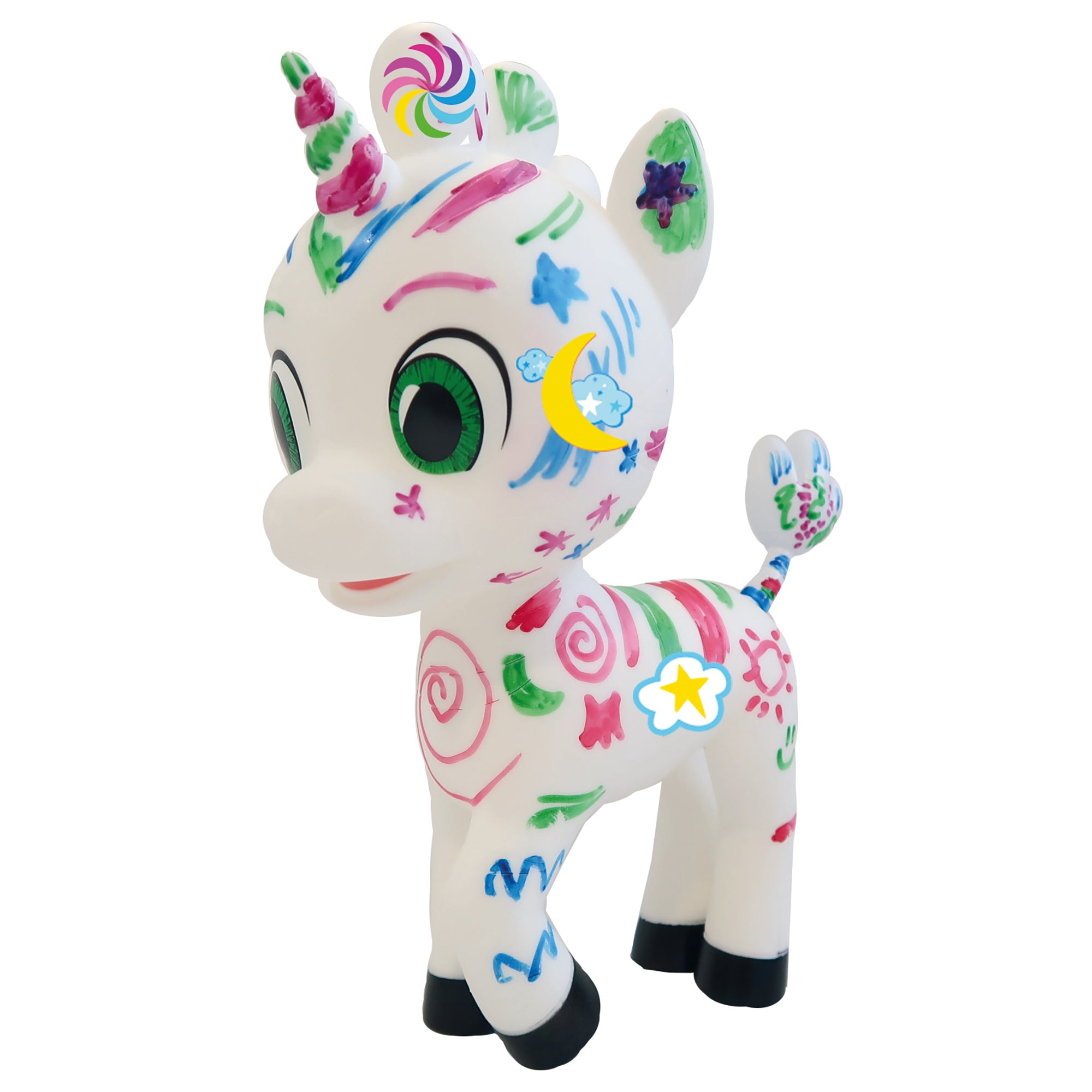 Zoonicorn Color Me Customizable 8" Figure - with Markers & Stickers, Kids 3+ - Image 4