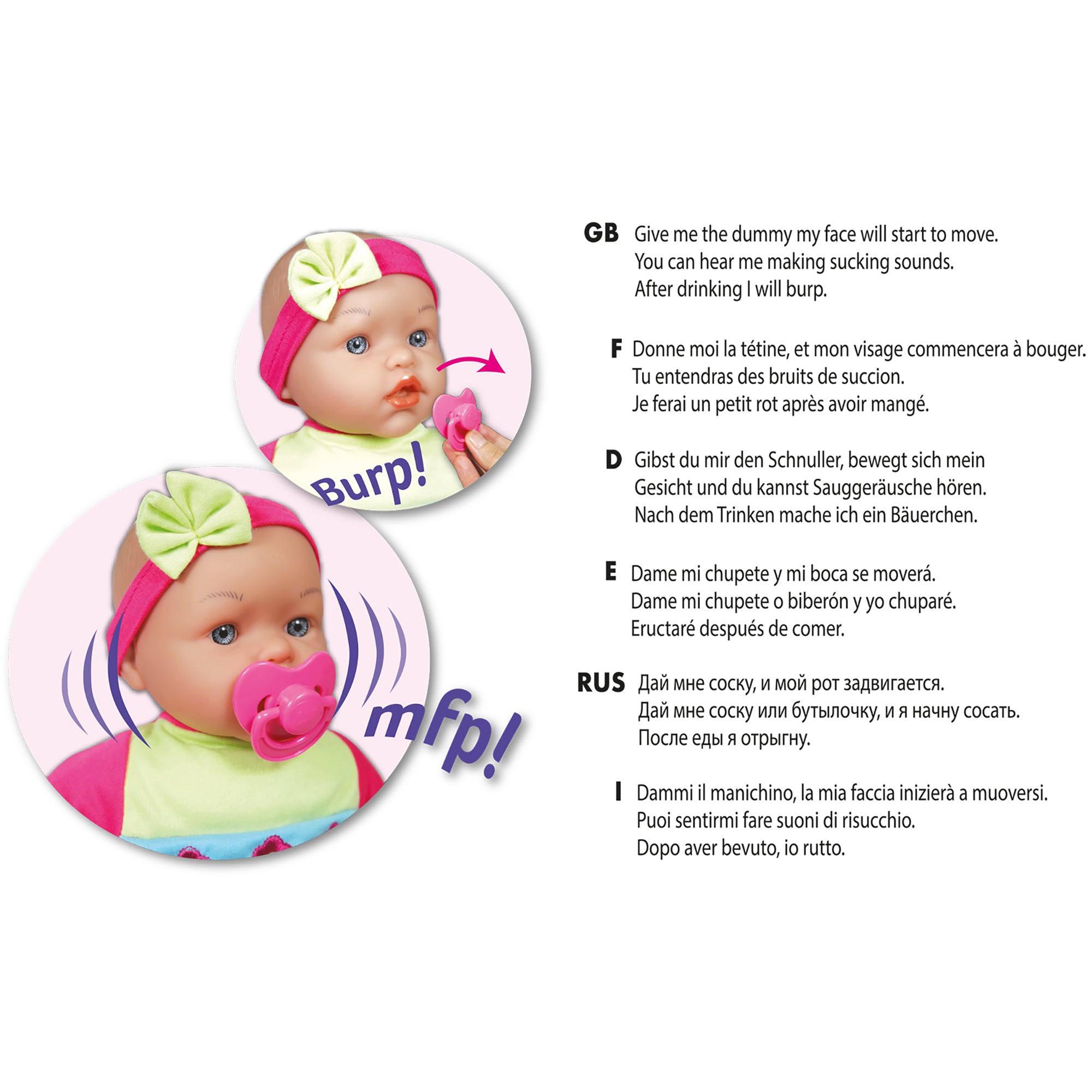 Lissi 15 inch Floral Interactive Baby Doll with Accessories - Image 2