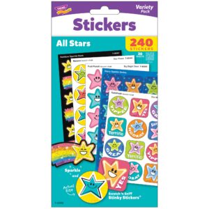 TREND Scratch 'N Sniff All Stars ?C 240ct Scented Stickers, Star Celebration Pack